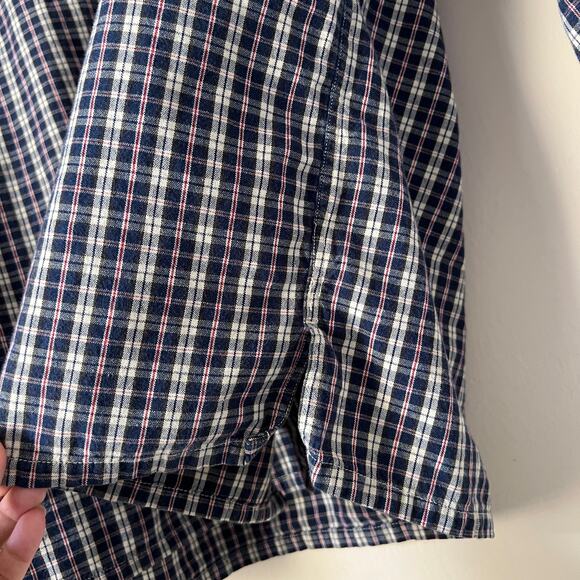 Vintage Tommy Hilfiger Button Down Classic Fit Long Sleeve Plaid Shirt Size L - Picture 6 of 9